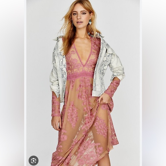 long sleeve light pink maxi dress Alyah Satin Maxi Dress